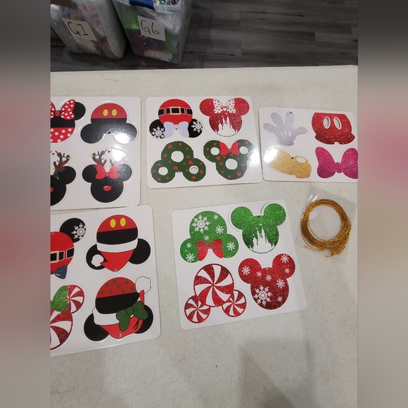 20PCS Christmas MICKEY/MINNIE MOUSE Ornaments Tree Decorations Hanging G1 - Picture 5 of 5
